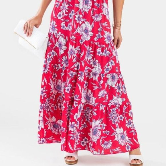 Secret Charm LA/NY floral Boho Maxi Sundress (NWT) Size S - Picture 2 of 2